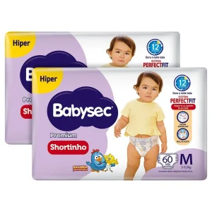 Fralda babysec gal pin shor m 60 unidades
