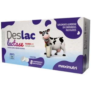 Deslac 10.000fcc 8 comprimidos mastigáveis