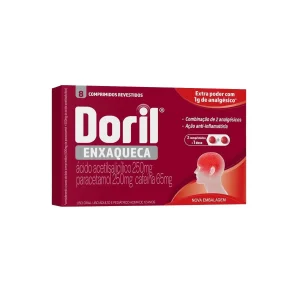 Doril enxaqueca 8 comprimidos revestidos