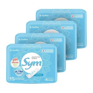 Absorvente sym pro odor bl s/per 15 unidades