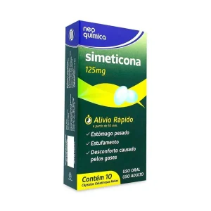 Simeticona 125mg 10 cápsulas moles