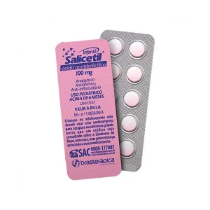 Salicetil 100mg envelope 10 comprimidos