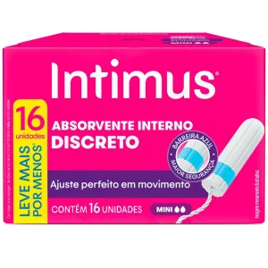 Absorvente intimus int mini 8 unidades